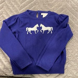 Janie and jack blue sweater size 6
